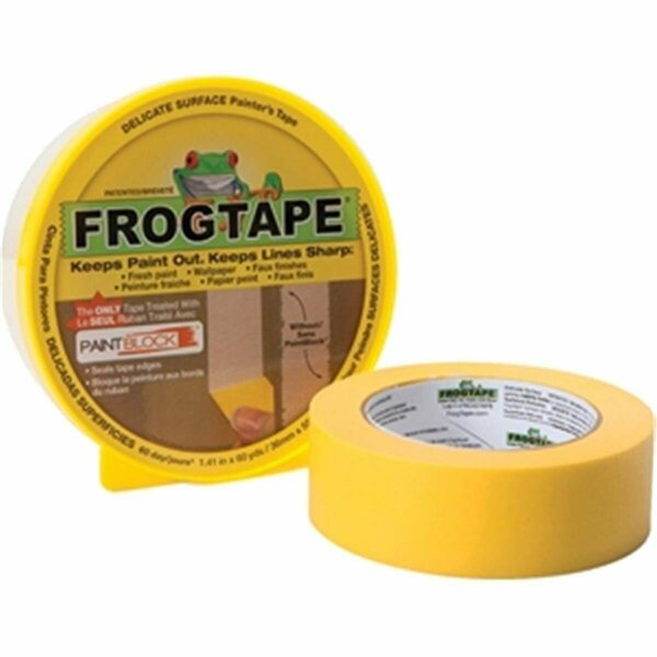 Beautyblade 217143 36 mm. x 55 m. Yellow Frog Delicate Multi Use Painters Tape - Yellow - 36 mm. x 55 m. BE3579092